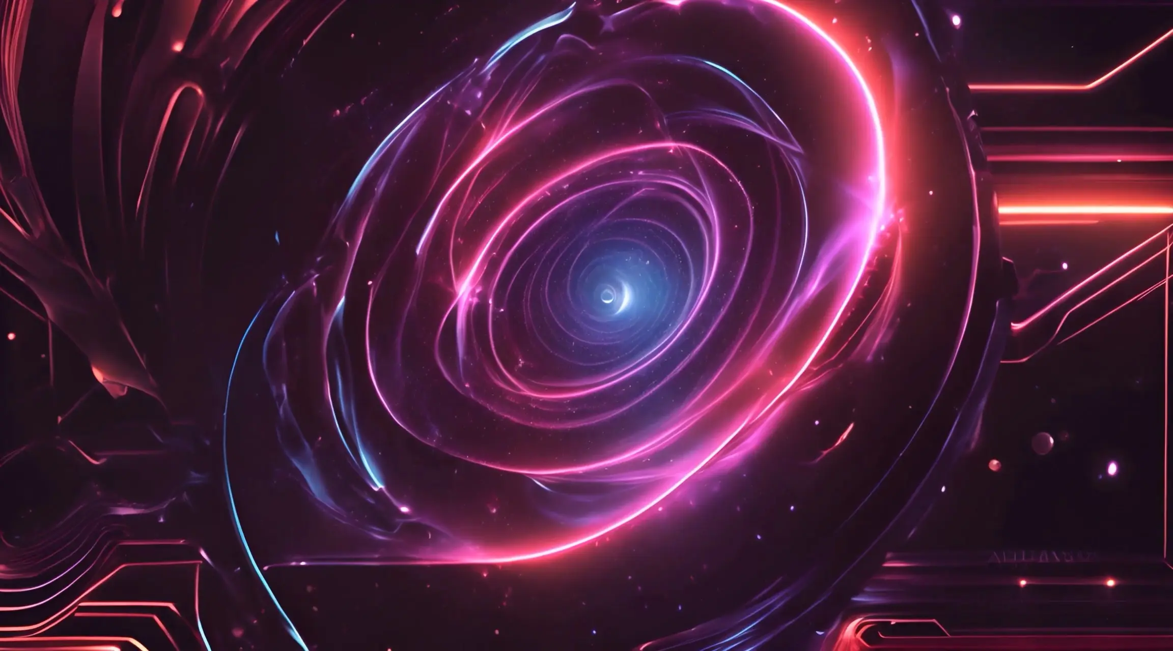 Electro Swirl Portal Futuristic Video Backdrop